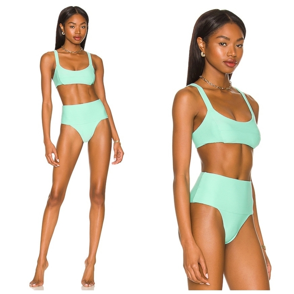 L*Space Jess Desi Bikini Set Bright Teal - Picture 6 of 6